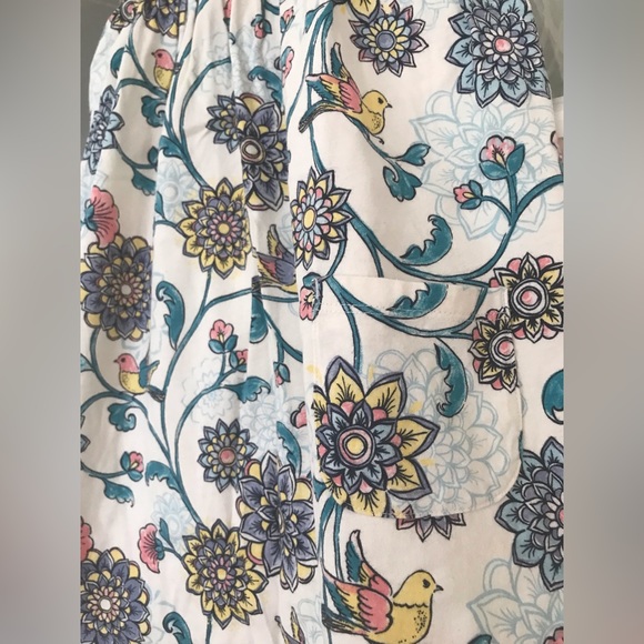 Tea Collection size 6 flutter sleeve dress in 100% cotton birds, floral NWOT - Picture 5 of 5